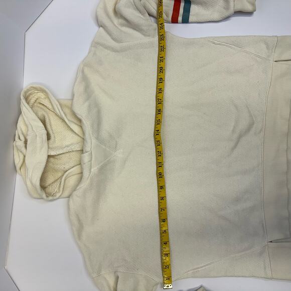 Madewell MWL Ivory Hooded Sweatshirt - Size Small - Picture 5 of 9